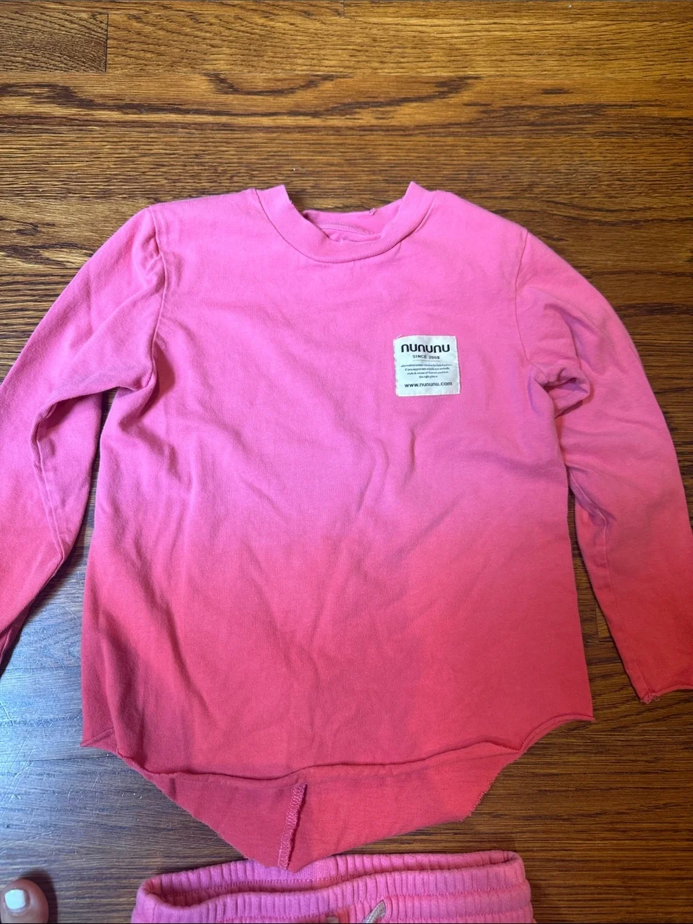 Nununu ombré pink set 4T / 5T